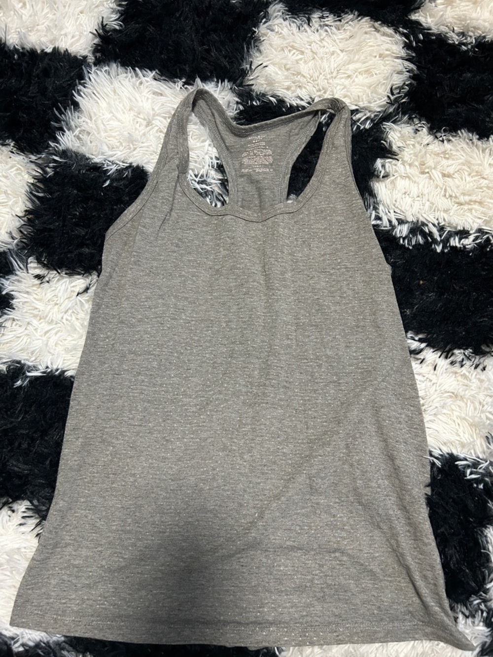 Athletic Works Gray Racerback Tank Top
